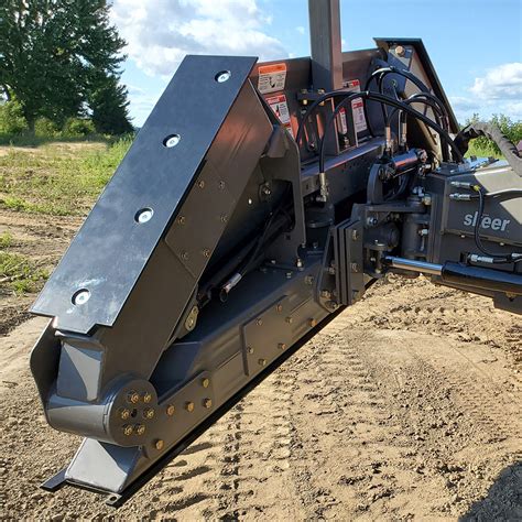 how to grade with a mini skid steer|grading attachment for skid steer.